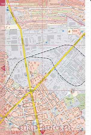 Карта Тамбова крупномасштабная. Большая карта Тамбова сдостопримечательностями, названиями улиц и номерами домов